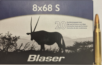 Cartouches BLASER 8×68 S CDP - 12,7 g / 196 gr
