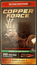 Cartouches WINCHESTER Copper Force .300 Win. Mag. ...