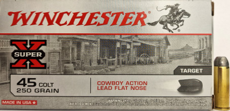 Cartouches WINCHESTER Super X .45 Colt – 16,2 g / ...