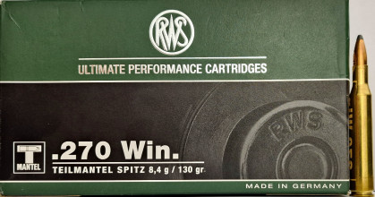 Cartouches RWS .270 Winchester Teilmantel Spitz – ...