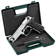 Photo AB216-5.jpg Pistolet à blanc Chiappa 92 nickelé 9 mm PAK