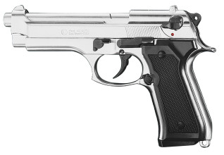 Photo AB216.jpg Pistolet à blanc Chiappa 92 nickelé 9 mm PAK