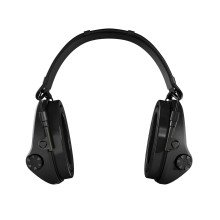 Photo AC0133-02.jpg Casque antibruit actif Sordin Supreme X2 Black SNR 29 dB / NRR 23 dB avec serre-tête cuir et coussinets gel