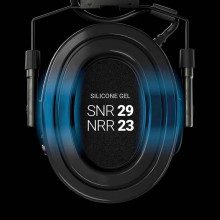 Photo AC0133-07.jpg Casque antibruit actif Sordin Supreme X2 Black SNR 29 dB / NRR 23 dB avec serre-tête cuir et coussinets gel