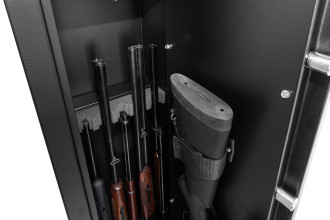 Photo CR2207-2.jpg Coffre Rietti 7 armes à serrure à clef - acier 2 mm