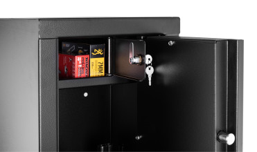 Photo CR2207-3.jpg Coffre Rietti 7 armes à serrure à clef - acier 2 mm
