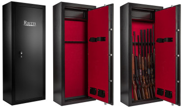 Photo CR3210-10.jpg Coffre Rietti 10 armes à serrure à clef – acier 3 mm