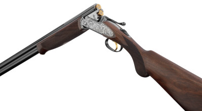Photo DC720M-10.jpg Fusil superposé Fair Jubilée Venice 20/76 canon 71 cm crosse pistolet