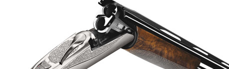 Photo F10067-04.jpg Fusil superposé Benelli 828U Silver 20/76 canon 76 cm