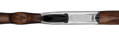 Photo F10067-07.jpg Fusil superposé Benelli 828U Silver 20/76 canon 76 cm