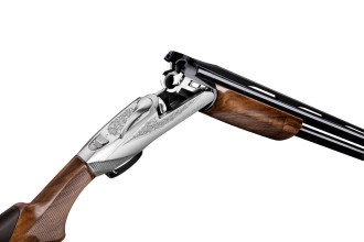 Photo F10067-08.jpg Fusil superposé Benelli 828U Silver 20/76 canon 76 cm