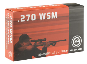Photo MGC7823-1.jpg Cartouches GECO Softpoint .270 WSM 140 gr / 9,1 g