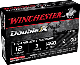 Photo ML120102.png Cartouches Winchester Double X Chevrotine 12/70 12 grains cuivrés