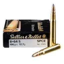 Photo MR500030-01.jpg Cartouches Sellier & Bellot 8x64 S 196 gr / 12,70 g SPCE