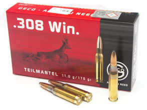 Cartouches GECO .308 Win. 170 gr / 11,0 g SP