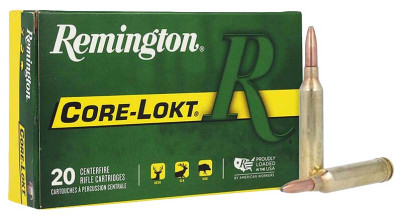 Cartouches Remington Core-Lokt .264 Win Mag 140 ...