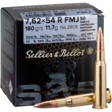 Cartouches Sellier & Bellot 7,62x54R FMJ 180 gr / ...