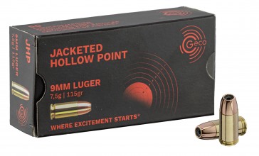 Photo MR811-02 GECO CART. 9 mm LUGER HOLLOW POINT - 115 gr - BTE DE 50