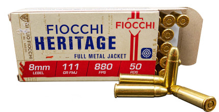 Cartouches Fiocchi Heritage 8 mm Lebel 111 grains ...
