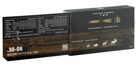 Photo RWS402-03.jpg Cartouches RWS .30-06 Springfield 165 gr / 10,7 g Kegelspitz KS