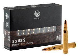 Photo RWS813-5.jpg Cartouches RWS 8x68 S 180 gr / 11,7 g KS Kegelspitz