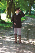 Veste de chasse homme Huntex marron en coton ...