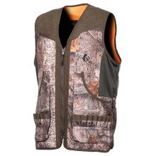 Photo V10373-01.jpg Gilet Somlys 611 Classy réversible orange et camouflage forêt
