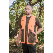 Photo V10373-02.jpg Gilet Somlys 611 Classy réversible orange et camouflage forêt