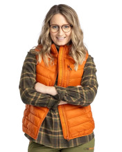 Photo V10383-01.jpg Gilet matelassé sans manches Pinewood Abisko Insulation orange brûlé pour femme