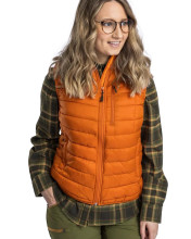 Photo V10383-03.jpg Gilet matelassé sans manches Pinewood Abisko Insulation orange brûlé pour femme