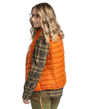 Photo V10383-05.jpg Gilet matelassé sans manches Pinewood Abisko Insulation orange brûlé pour femme
