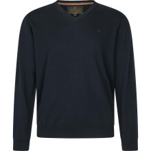 Pull Seeland Pine Col V Bleu Dark Sapphire