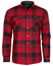 Photo V40021-01.jpg Chemise homme Pinewood Canada 2.0 Classic 518 Red/Black en mélange laine