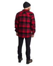 Photo V40021-02.jpg Chemise homme Pinewood Canada 2.0 Classic 518 Red/Black en mélange laine