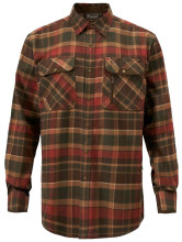 Photo V40028-01.jpg Chemise homme Pinewood Prestwick Exclusive M's 767 D.Green/Terracotta en flanelle