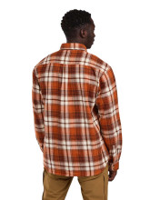Photo V40275-02.jpg Chemise Pinewood Härjedalen à carreaux terracotta et marron pour homme