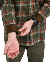 Photo VE40278-03.jpg Chemise Pinewood Prestwick Exclusive à carreaux vert et orange brûlé pour homme