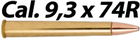 Cal 9.3 x 74